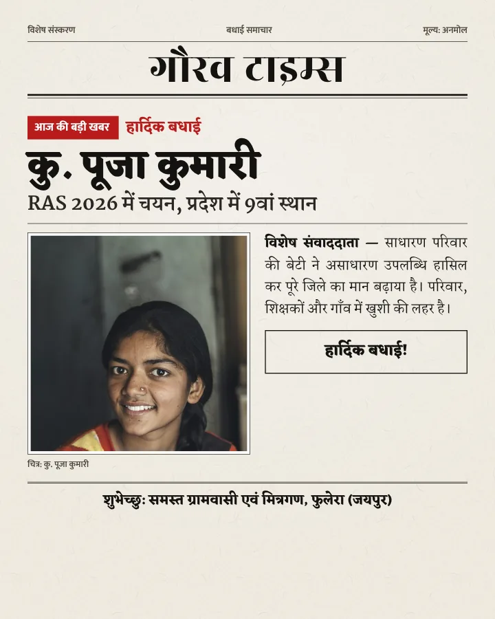 Akhbaar Headline selection badhai poster design